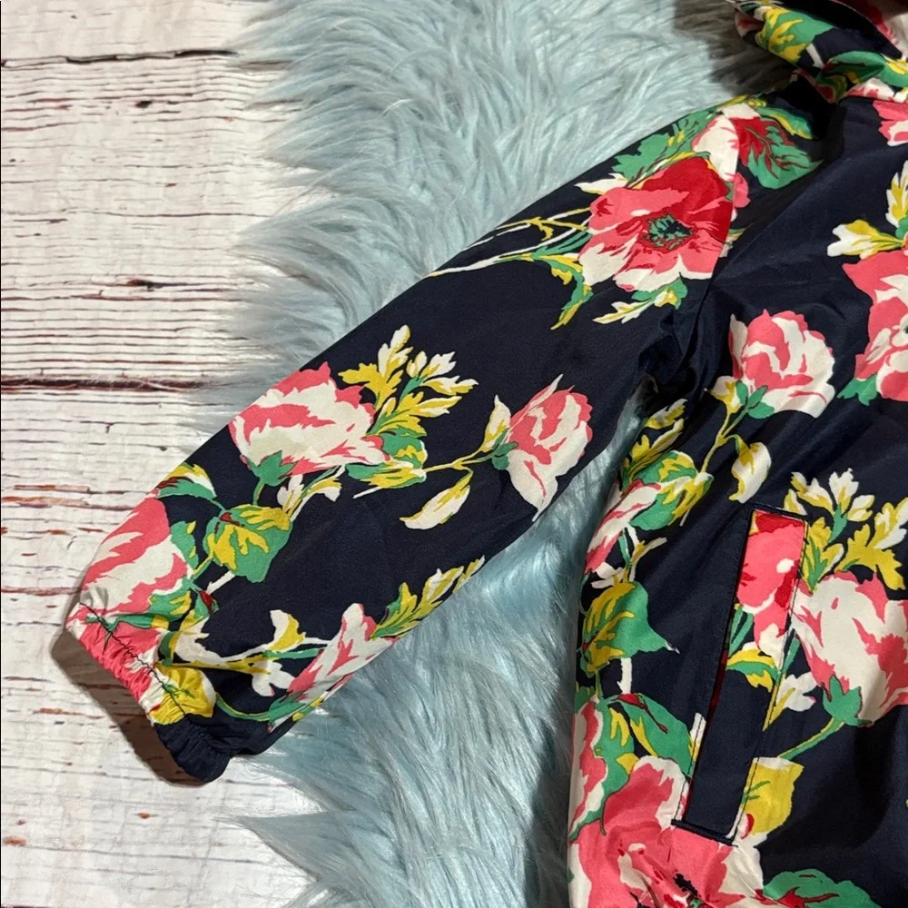 GAP Toddler Floral Jacket - Navy and Multicolor go windbreaker sz 2T